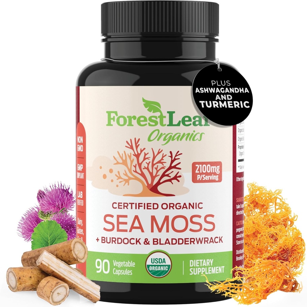 ForestLeaf Organic Irish Sea Moss Capses 
