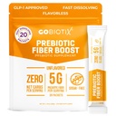 GoBiotix Fiber Supplement Toz, Digestive Health ve GLP-1 Desteği için Prebiyotikleri olan, Gut Health & Debloat için Parlak Fiber, Keto, Vegan, Gluten & Sugar Free, 20 Hizmet (Travel)