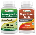 En İyi Doğallar Ashwagandha, 500 Mg & Magnezyum 500 mg