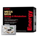 GNC Mega Erkekler Enerji ve Metabolism Vitapak Programı, Açık, Tamamlanmış Beslenme, 1 Packet, Calorie Burn, Termogenic, 300 mg Caffeine, 30 Günlük Paketler