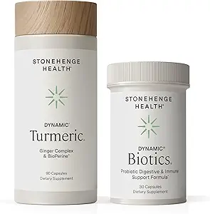 Stonehenge Health Dynamic Turmeric, Dynamic Biotics Probiyotik: Ortaklar ve Digestion Support Schemeric