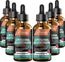 2000MG Liposomal Glutathione Liquid Drops, Εξαιρετικά Υψηλή Απορρόφηση, Φυσική Αποτοξίνωση, Ανοσοποιητικό Σύστημα & Δέρμα Supprot*, L-Γλουταθιονόνη, Βιταμίνη C & Υαλουρονικό Οξύ, Κάψουλες Εναλλακτική, 12.12 OZ