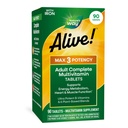 Doğanın Yolu Alive! Max3 Potency Daily Multivitamin, Metilated B12 ve Folate, Ultra Potency B-vitamins to Support Energy Metabolism*, 90 Tablets