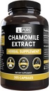 PURE ORIGINAL INGREDIENTS Chamomile Extract (365 Capsules) Magnezyum Or Rice Fillers, Always Pure, Lab TY