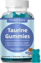 Taurine Gummies 1000 mg, Sugar Free for Yetişkinler & Kids, 1 of 20 Amino asit, Boost Immune, Nerve, Cognitive, Heart, Eye Health, Egzersiz Performansı, Anti-Aging, Gluten Free, Non GMO, Vegan, Pectin, 60