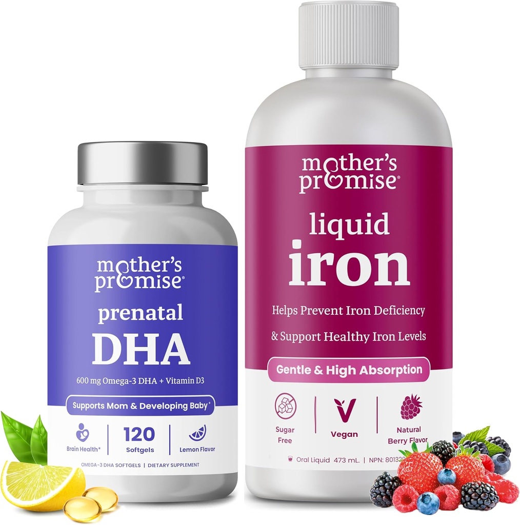Mother's Promise Prenatal DHA & Liquid Iron Sche