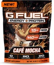 G Yakıt proteini + Enerji İçilir Toz, Oyun için Pre Workout Caffeine Mix, Sugar Free Focus, Vitamin + Antioksis, 19oz (Cafe Mocha, 20 Hizmet)