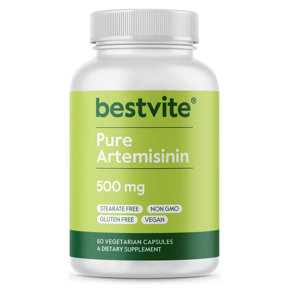 BESTVITE Artemisinin 500mg ανά καψάκιο (60 κάψουλες χορτοφάγων) - Χωρίς Stearates - No Flow Agents - No Fillers - Vegan - Χωρίς γλουτένη - Μη ΓΤΟ