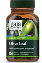 Gaia Herbs Olive Leaf - Traditional Immune Health Support - Συμπλήρωμα ανοσοποιητικού συστήματος με εκχύλισμα ελιάς & Oleuropein* - 60 Vegan Liquid Phyto-Caps (30-Day Supply)