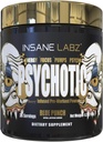 Insane Labz Psychotic Gold, High Stimulant Pre Workout Toz, Extreme Lasting Energy Focus, Pumps and Endurance with Beta Alanine, DMAE Bitartrate, NO ATM (35 hizmet, Blue Punch)