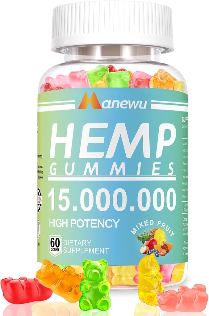 Hemp Gummies, 60 Counts