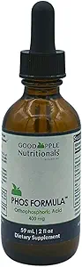 Phos Formula | Nausea | Supports Bone Health | Phosphorus Liquid Supplement with Dropper | 2 fl oz