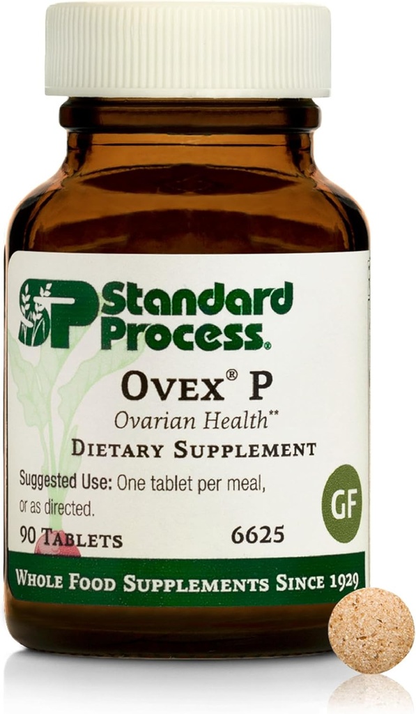 Standart Süreç Ovex P - Sağlığınızı Desteklemek için tüm Gıda Tabanlı Tamam - Porcine Ovary Cytosol Extract - 90 Tabletler