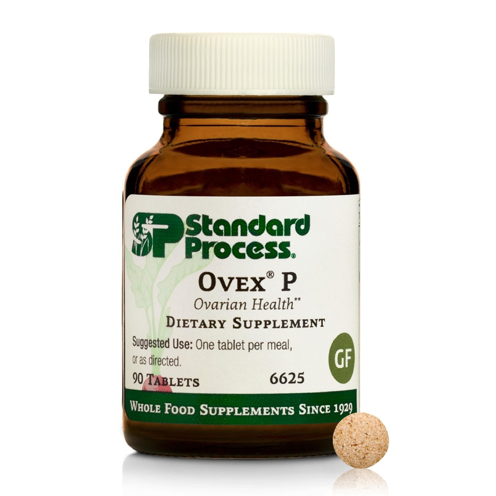 Standart Süreç Ovex P - Sağlığınızı Desteklemek için tüm Gıda Tabanlı Tamam - Porcine Ovary Cytosol Extract - 90 Tabletler