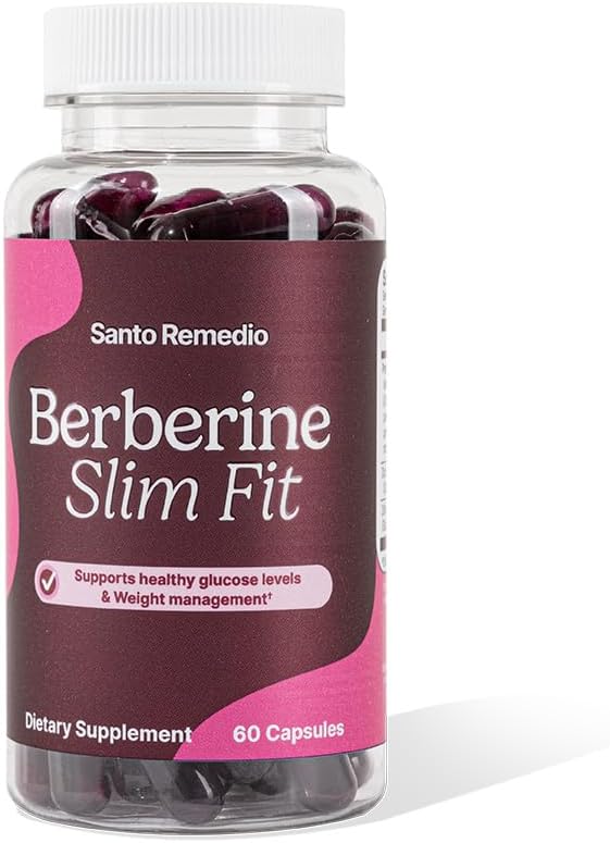 Santo Remedio Berberine, Συμπλήρωμα διατροφής, χορτοφαγικά, Δεν Προστέθηκε Ζάχαρη, 60 κάψουλες, 30 εξυπηρετούν.