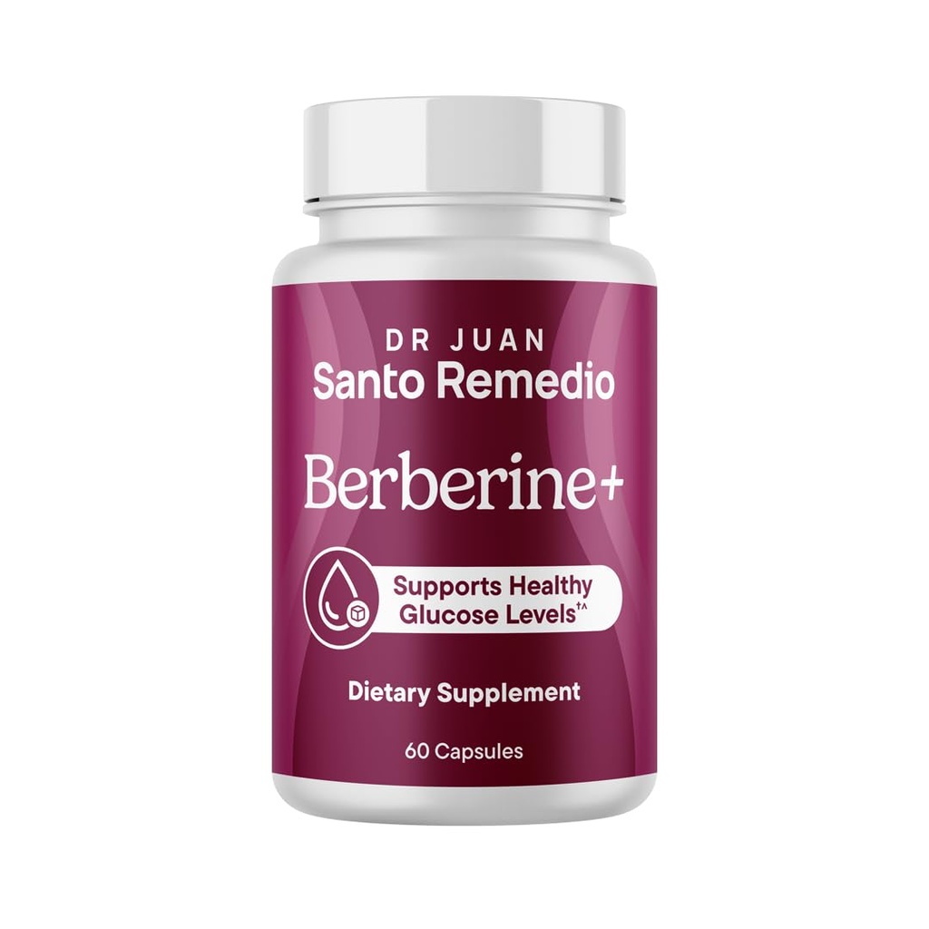 Santo Remedio Berberine, Diyetsel Supplement, Vegetarian, No Eklenmiş Şeker, 60 Capsules, 30 Hizmet.