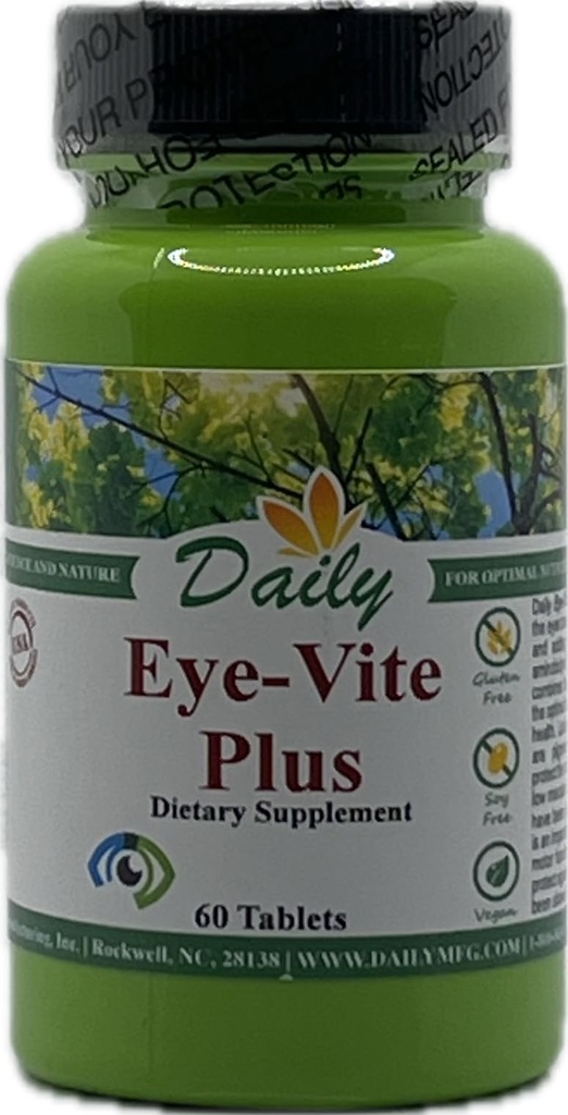 Daily Manufacturing Eye-Vite PlusTM (Vitamin A, C, E, çinko, Gamma Estebutyric Acid (GABA), Lutein, Zeaxanthin & Bilberry)