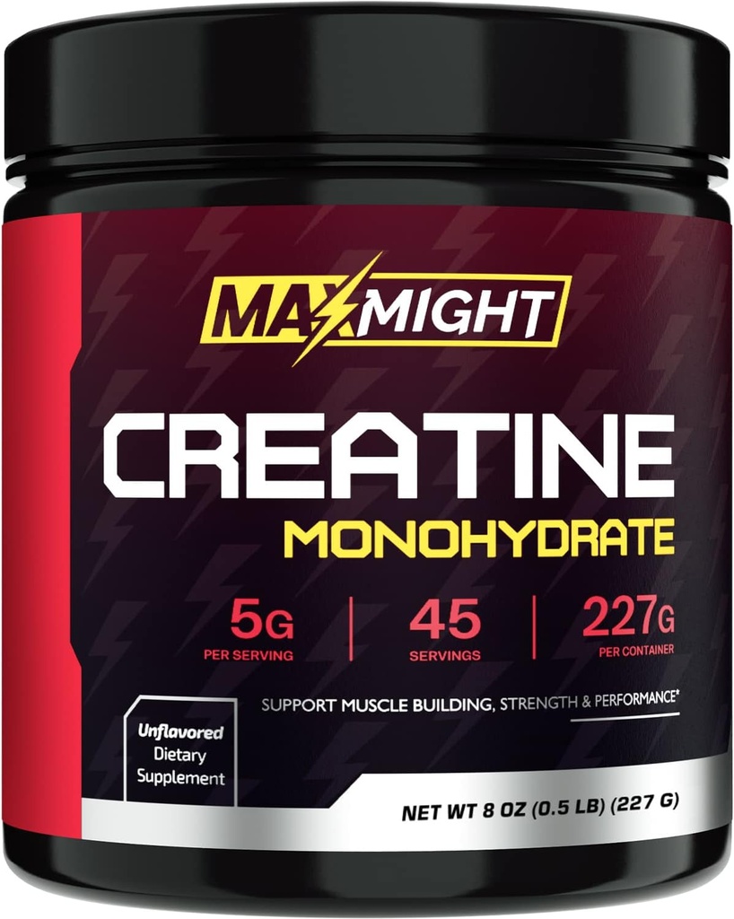 Tinatine Monohidrat Toz, Mikronized, 5g Per Servis, Unflavored & Highly uli, No Filler, Kas & Development Performance for Men & Women, 45 Servisler