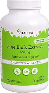 Vitacost Pine Bark Extract - Τυποποιημένο σε 95% OPC -- 100 mg - 300 κάψουλες