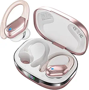 Ασύρματα ακουστικά ακουστικών Bluetooth 80hrs Playback Ear Buds Power Display με θόρυβο που ακυρώνει ακουστικά μικροφώνου για σπορ / προπόνηση / τρέξιμο