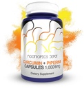 Nootropics Depot Curcumin + Piperine Capsules | 1000 mg Curcumin + 6 mg Piperine | 180 Count