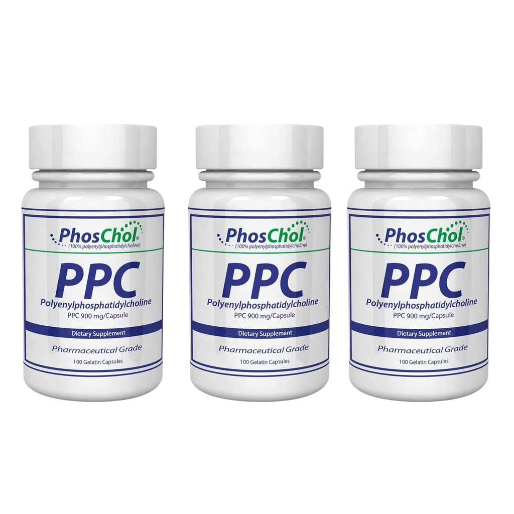 Nutrasal PhosChol PPC Polyenyl PhosphatidylCholine Choline Supplement 900 mg 300 Gelatin Capsules