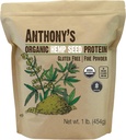 Anthony's Organic Hemp Seed protein Toz, 1 lb, Cold Pressed, Gluten Free, Non GMO, Fine Toz