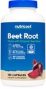 Nutricost Beet Root 2400mg, 180 κάψουλες - CCOF Certified Made with Organic Beet Root, Superfood, 60 εξυπηρετούν