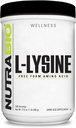 NutraBio L-Lysine Toz 500g - Protein Metabolism, Collagen Support, & Immune Health - Pure, Unflavored, Non-GMO, Vegan- 500 Hizmetler