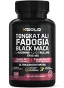 X Gold Health Tongkat Ali + Fadogia Agrestis + Black Maca – Enerji, Vitality & Stamina ATM for Men & Women Made in USA
