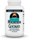 Source Naturals Magnezyum Glycinate, Chelated for high Abpole | for Calm Energy, Bone & Heart Support*, 200 mg per Service - 180 Tabletler
