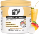 Wonderbelly Bloat + Gas Relief, Extra Strength Chewable Tabletler, 125 mg Simethicone ile, No Talc veya Dye, Mango Smoothie, Count 42