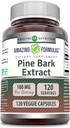Amazing Formulas Pine Bark Extract Supplement | 100 Mg Per | 120 Veggie Capsules | Non-GMO | Gluten Free | Made in USA
