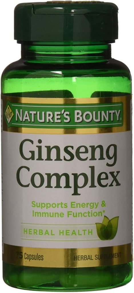 Nature's Bounty - Ginseng Complex Plus Royal Jelly - 75 Κάψουλες