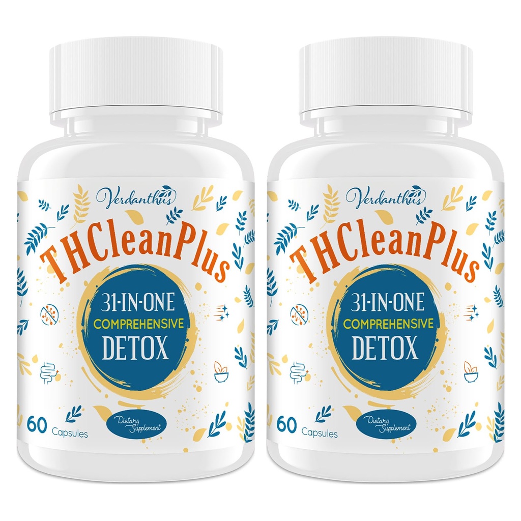 31-in-ONE Detox ve Liver Cleanser, Fast Detox, Full Body Detoxification, Toxins Clean Herbal Formula, Destek Immune & Mood, 120 Capsules