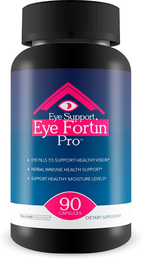 Eye Support Fortin Pro - Τα καλύτερα χάπια ματιών για την όραση - Συμπληρώματα φροντίδας ματιών Healthy Vision Supplement - Βότανο Συμπληρώματα όρασης για ενήλικες - Pro Eyefortin συμπλήρωμα