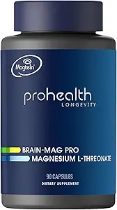 Magnezyum L-Threonate Supplement (Magtein), 90 Capsules | Klinik olarak Beyin Sağlığı için Desteklendi | Öğrenmeyi optimize edin, Memory & Focus | 3rd Parti Test Edildi