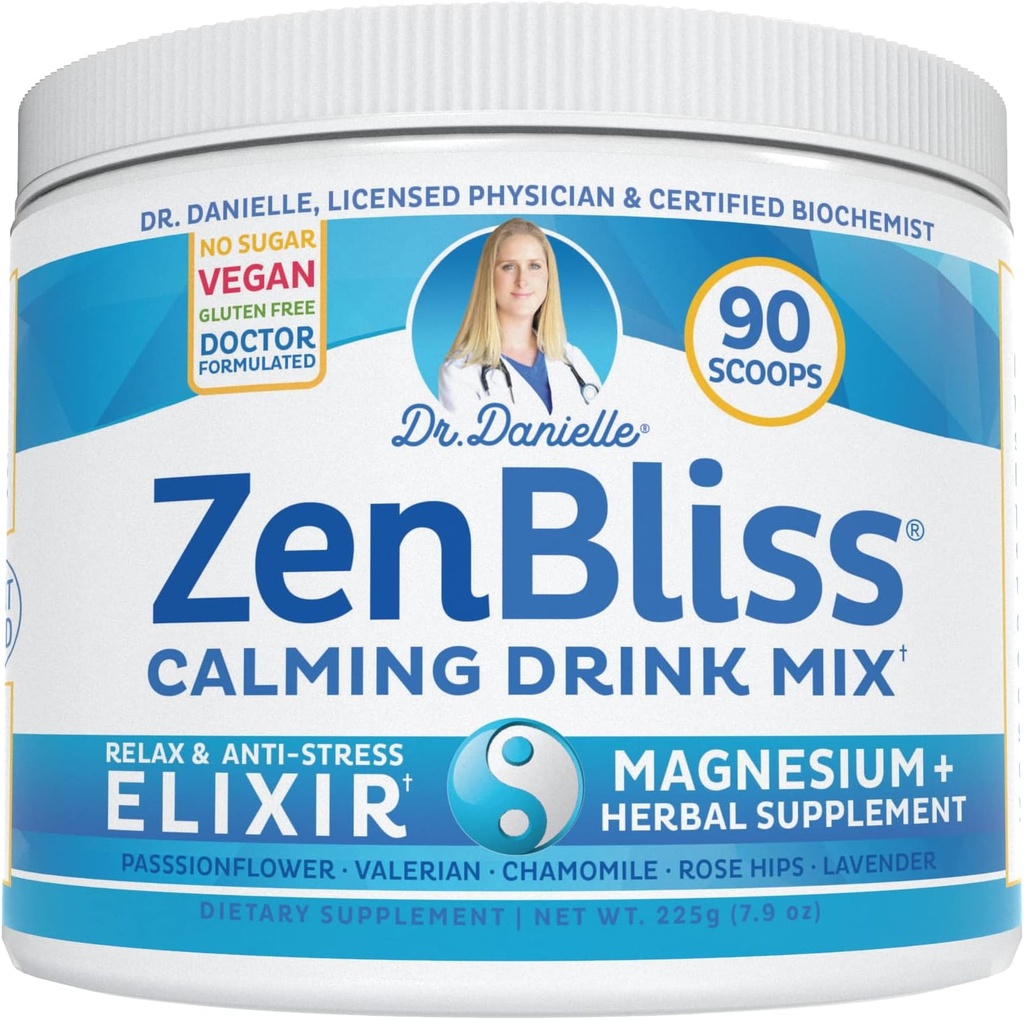Zenbliss - Calming Relaxation Drink Mix with Passion Flower and More - Dr. Danielle