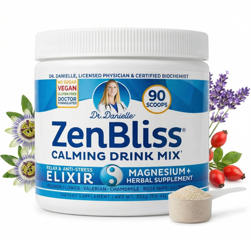 Zenbliss - Calming Relaxation Drink Mix with Passion Flower and More - Dr. Danielle