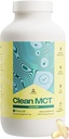LevelUp Clean MCT Oil Capsules -% 100 Caprylic C8 for Energy, Focus, Kilo Management, Gut Health, Brain Superfuel - Keto Supplement for Ketgen Diyet ve Ketones - Non-GMO (280 Count)