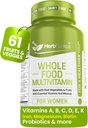 Herbtonics All Food Multivitamin for Women | Made with Superfoods, Real Raw Veggies, Fruits, Vitamin E, A, B Complex | Womens Multivitamin | Non-GMO 120 Vegan Capsules