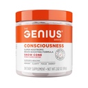 The Genius Brand Genius Consciousness - All-in-One Brain Health Supplement for Clarity - Υποστηρίζει τη Συγκέντρωση, Δημιουργική Σκέψη, Ενέργεια & Μνήμη - Powered by Nootropics - 15 Servings - Snow Cone