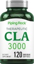 Piping Rock CLA Supplements | 3000 mg | Conjugated Linoleic Acid | 120 Softgels | Non-GMO, Gluten Free Free