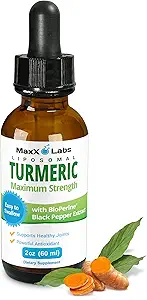 Turmeric Liquid Supplements - Turmeric Curcumin with Black Pepper Extract - Highest Potency 800 mg - Antioksi - Tumeric Supplements w/Bioperine - Non-GMO - 2 Fl Oz
