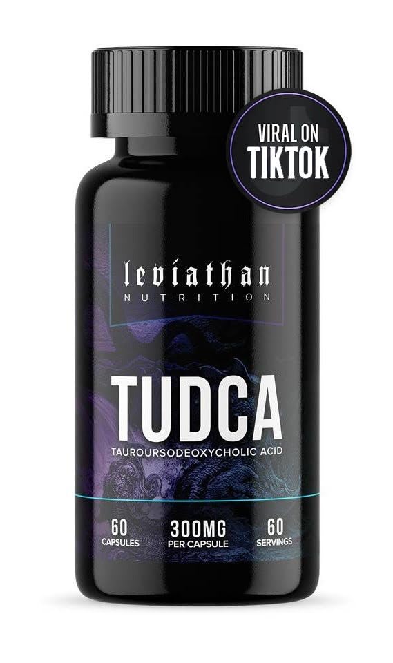 Leviathan Beslenme TUDCA Bile Salts 300 mg - Tudca (Tauroursodeoxycholic Acid) Tamam 60 Capsules