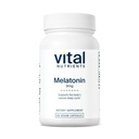Vital Nutrients Melatonin 3 mg | Vegan | Low-Dose Melatonin | Vücut Doğal Uyku Döngüsünü Desteklemek için Uyku Tamamı* | Gluten, Süt, Soy Free | 60 Capsules