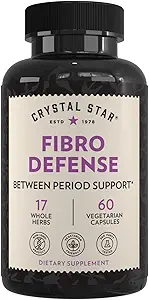 Crystal Star Fibro Defense, 60 Capsules, Black Cohosh, Meme & Uterine Health Between Periods, Non-GMO