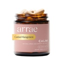 Arrae Calm Cortisol Manager - 60 Thress & Panic Relief Κάψουλες - Mood Support Supplement w/L-Theanine, Inositol, Passionflower, & Magnesium to Help You Feel Zen