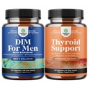 Panax Ginseng Bioperine Grapeseed & Astragalus for Prostate Health and Herbal Thyroid Support Complex with L Tyrosine, Bladderwrack, Selenium & Purehwagandha