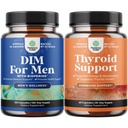 Panax Ginseng Bioperine Grapeseed & Astragalus for Prostate Health and Herbal Thyroid Support Complex with L Tyrosine, Bladderwrack, Selenium & Purehwagandha